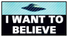 UFO with I want to Believe