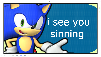 Sonic saying I see you sinning